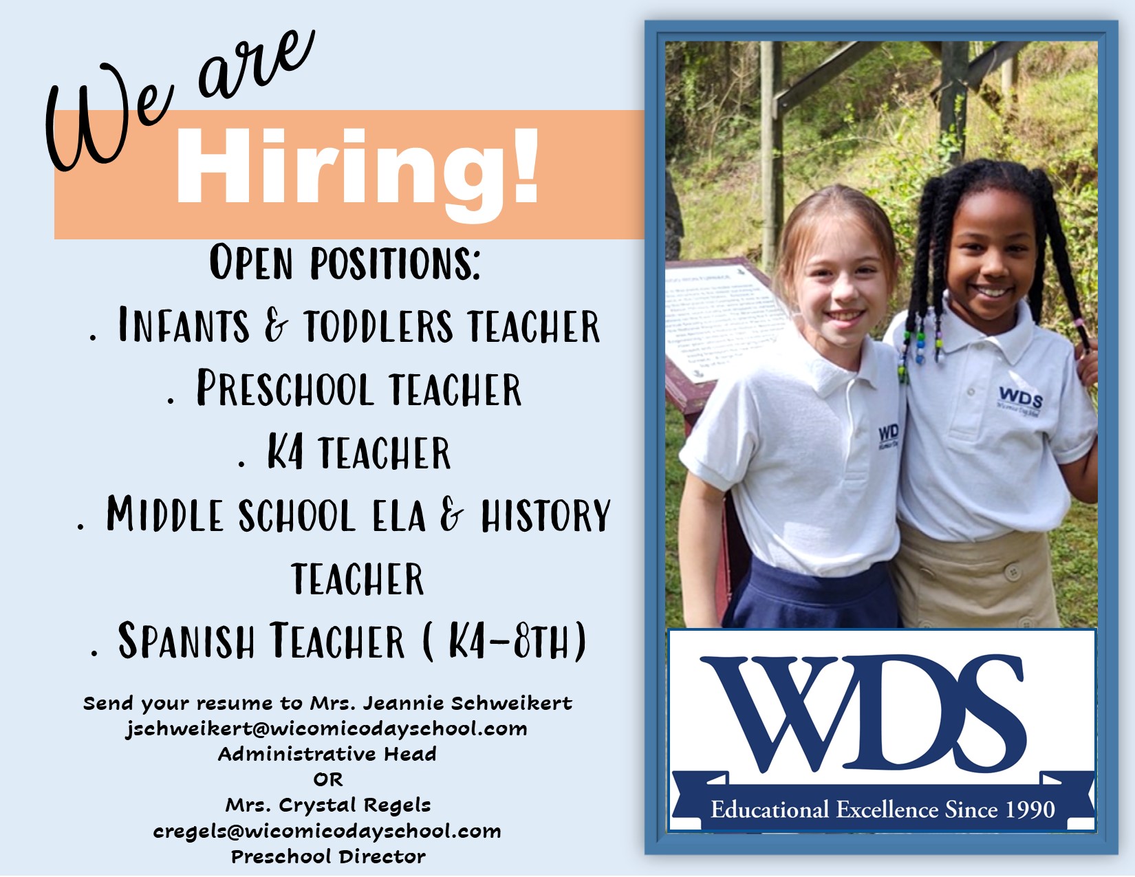 Wicomico Day School | Private Schools Salisbury | Preschool | Daycare